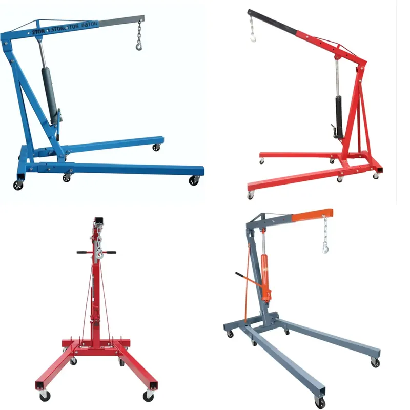 Engine Stand Heavy Duty - Portable Hydraulic Engine Crane 1 Ton