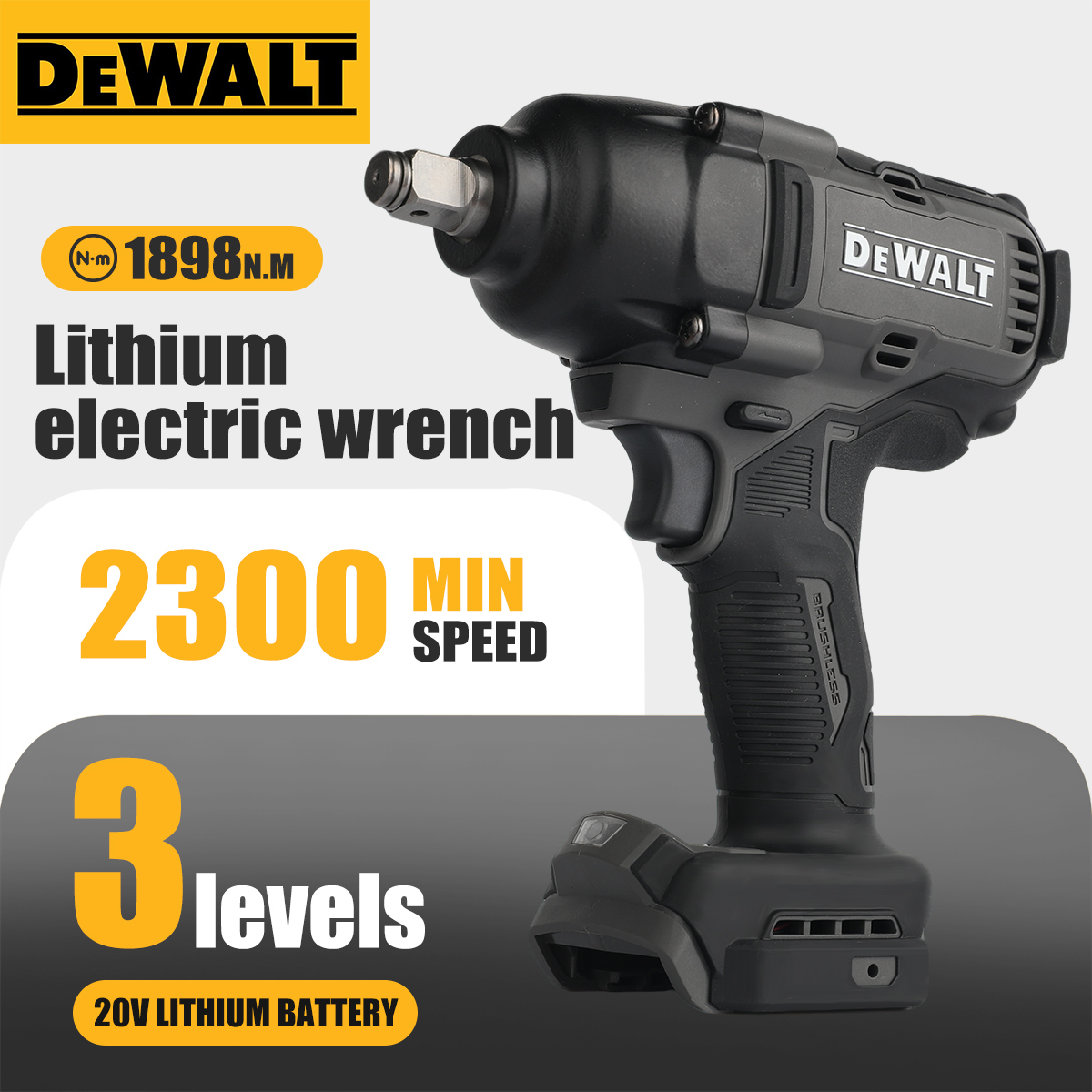 Torque Wrench Digital - DeWalt DCF99M High Torque Brushless 20V