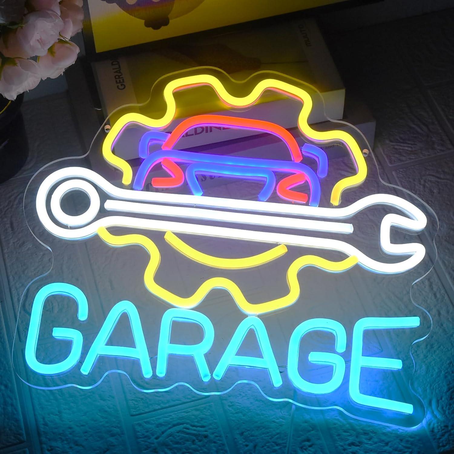 Garage Neon Sign USB Powered L - огляд і ціна Auto Repair Shop In