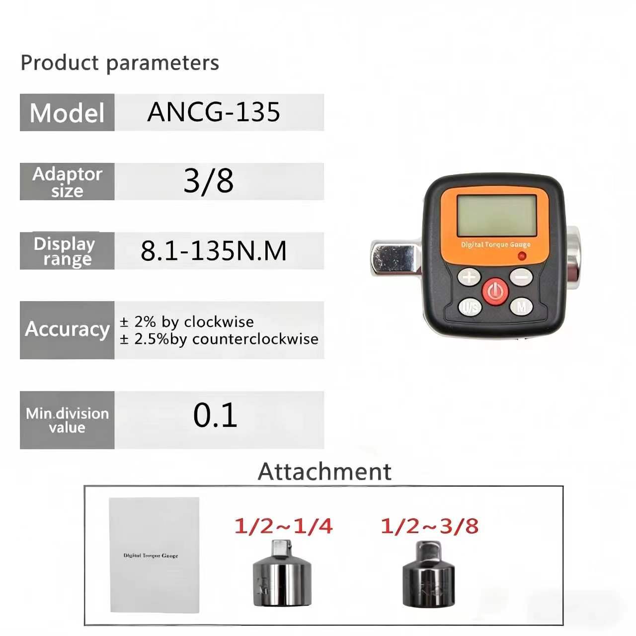 1/4'' 3/8'' 1/2 Company Direct - огляд і ціна Torque Wrench Digital