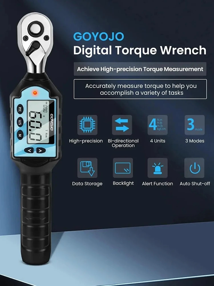 1/2 3/8 1/4 Digital Preset Tor - огляд і ціна Torque Wrench Digital