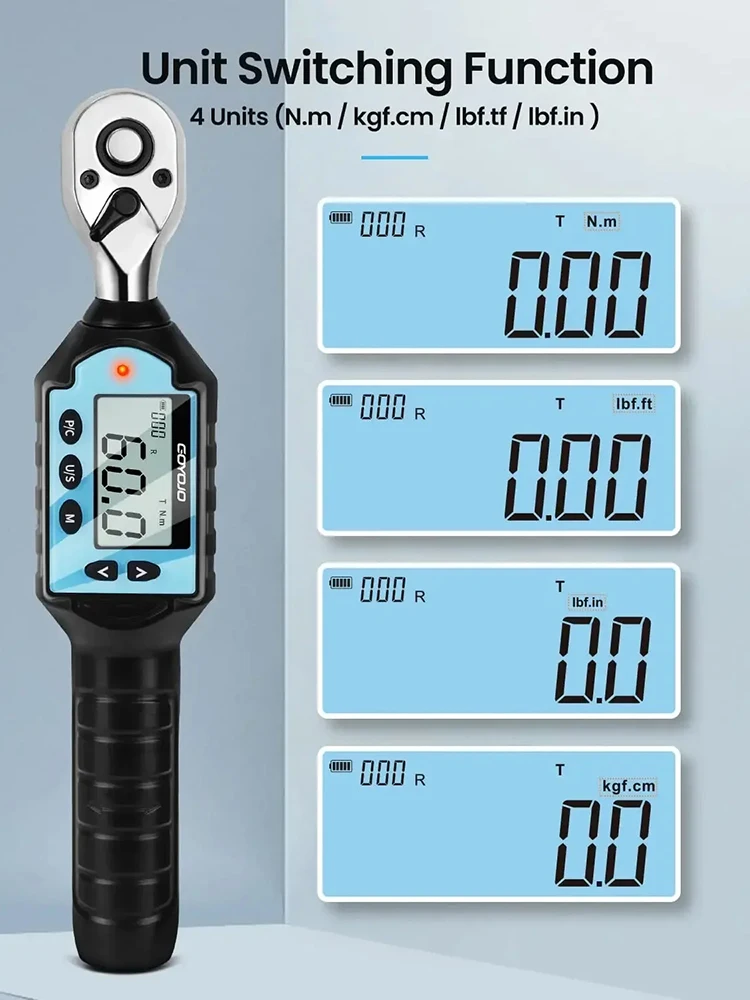 1/2 3/8 1/4 Digital Preset Tor - огляд і ціна Torque Wrench Digital