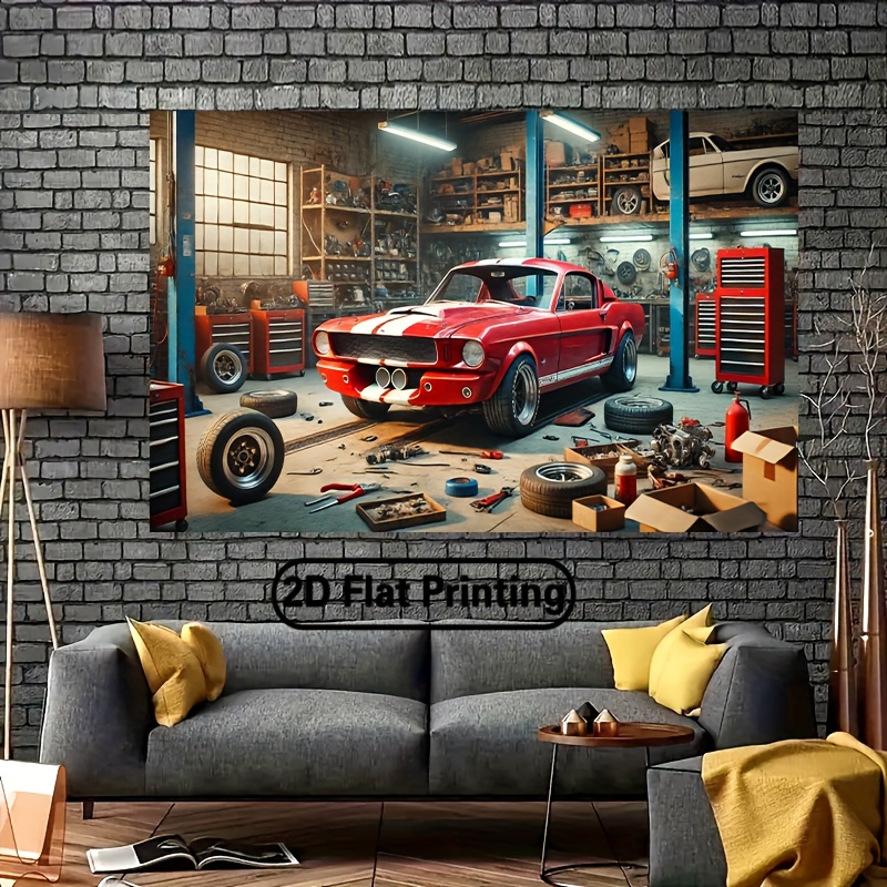 Classic Car Garage Workshop Ba - огляд і ціна Auto Repair Shop Background