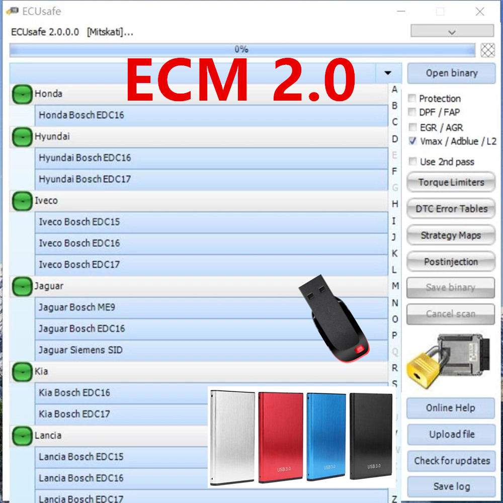 2025 Hot Selling ECUSafe 2.0 E - огляд і ціна Auto Repair Shop Diagnostics
