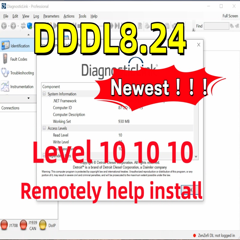 2026 Newest DDDL 8.24 Detroit  - огляд і ціна Auto Repair Shop Diagnostics
