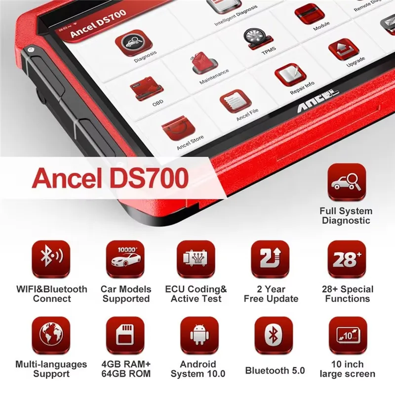 Professional Ancel DS700 OBDII - огляд і ціна Auto Repair Shop Diagnostics